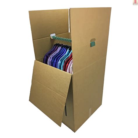 box of clothes hangers|wardrobe packing boxes for moving.